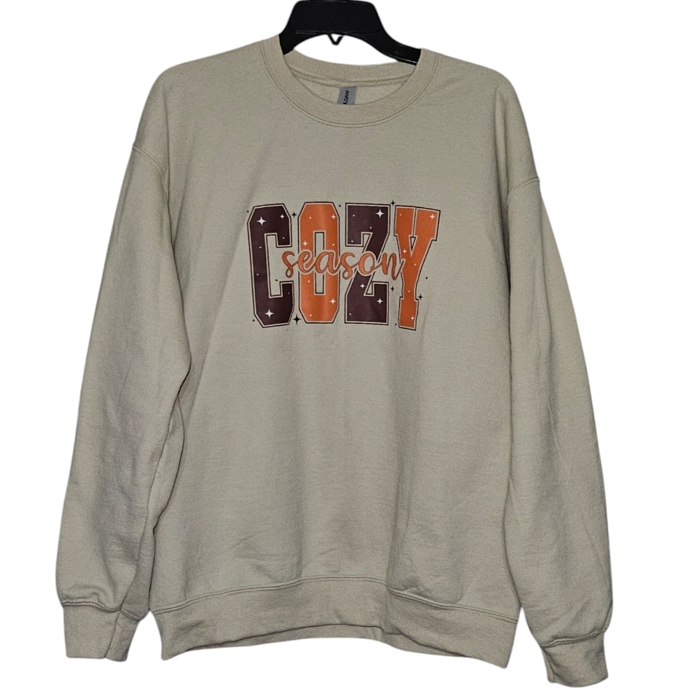 NEW Cozy Season Crewneck Sweat Shirt Sz L